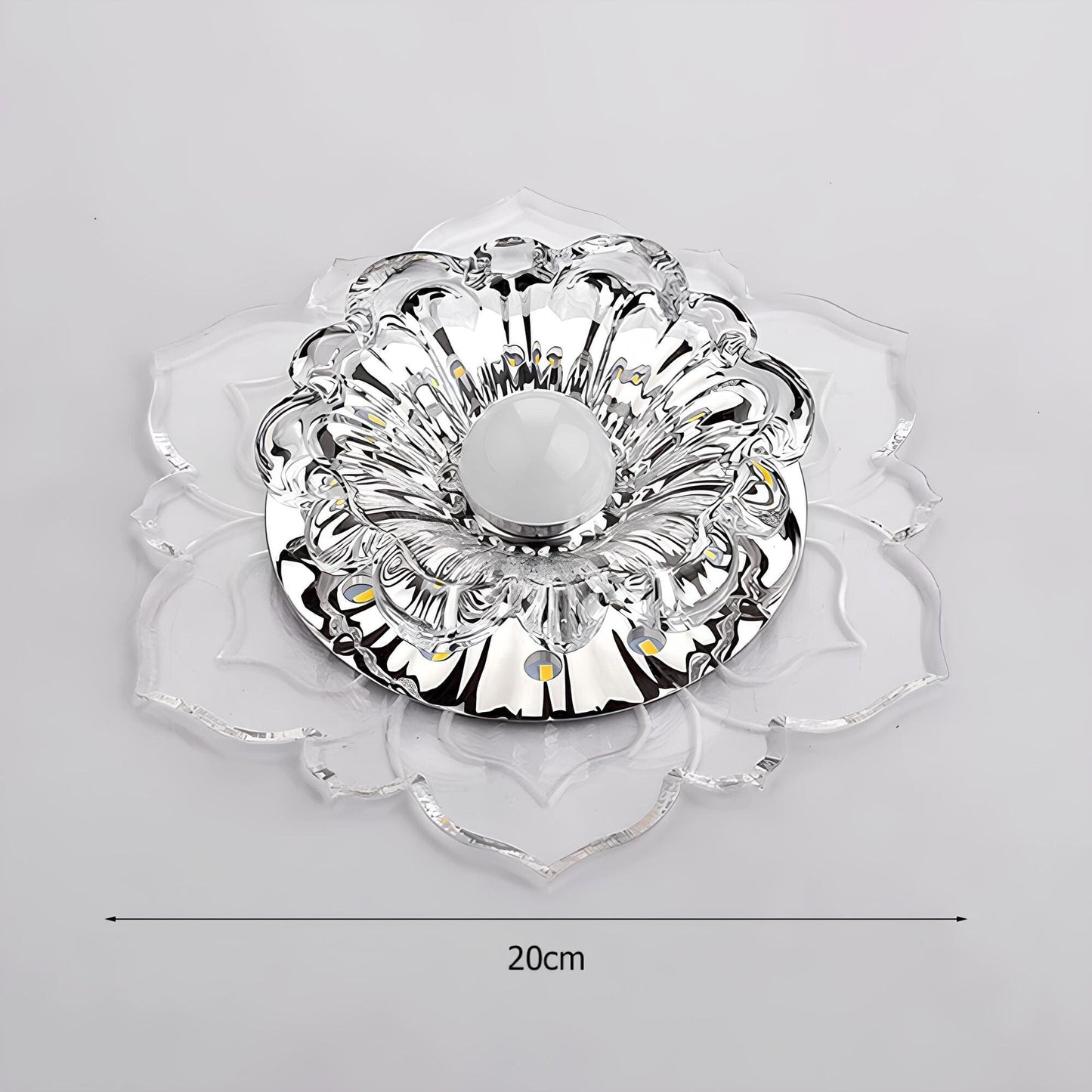 Elegant Crystal LED Ceiling Light for Home and Office Decor