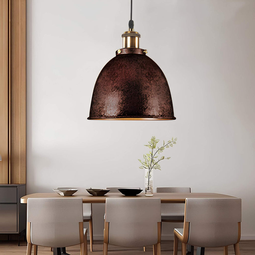 Industrial Pendant Light - Modern Steel Fixture for Home & Office Decor