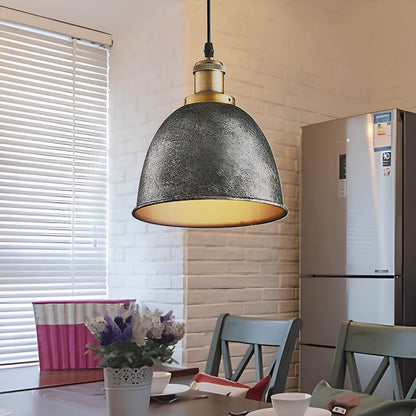 Industrial Pendant Light - Modern Steel Fixture for Home & Office Decor