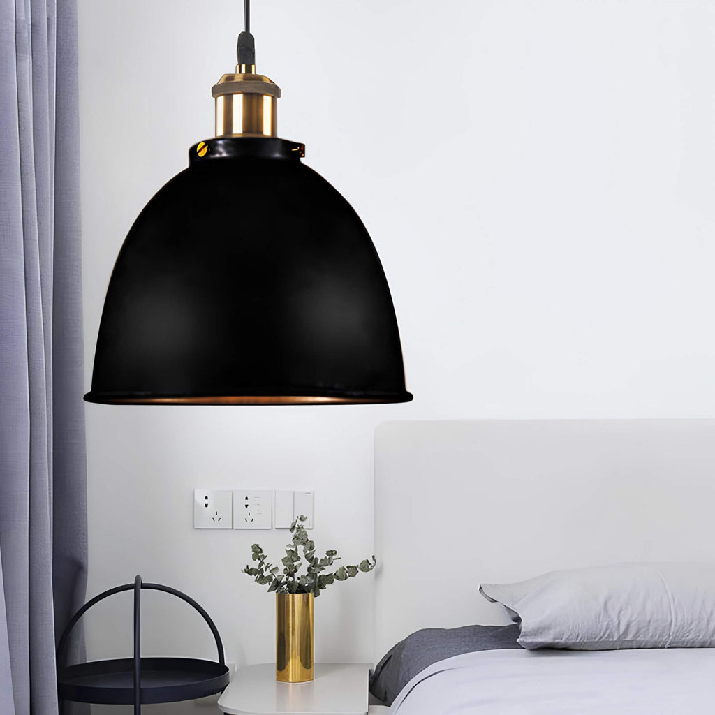 Industrial Pendant Light - Modern Steel Fixture for Home & Office Decor