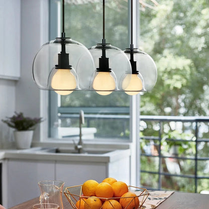 Elegant Hand-Blown Glass Pendant Light for Home and Office Decor