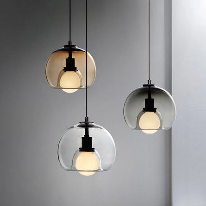 Elegant Hand-Blown Glass Pendant Light for Home and Office Decor