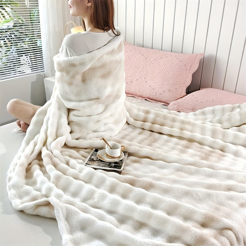 Faux Fur Blanket for Luxurious Comfort and Warmth at Home or Office