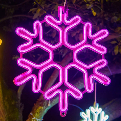 Waterproof LED Snowflake Lights for Winter Home and Office Decor