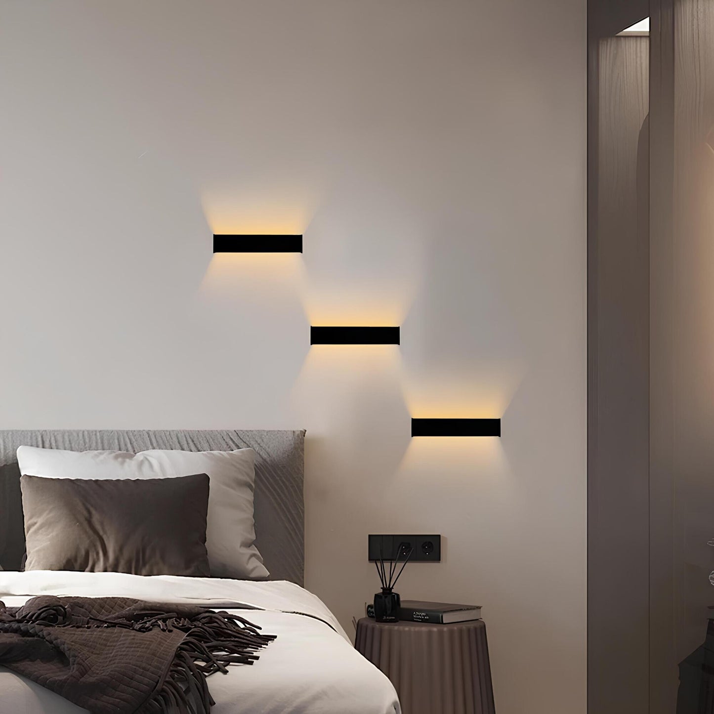 مصباح حائط LED - تصميم عصري بسيط لديكور المنزل والمكتب