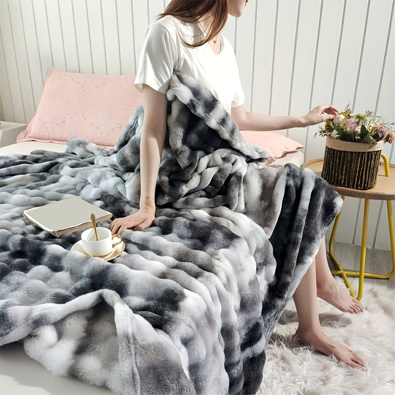 Fleece Blanket for Beds and Sofas - Soft, Warm, All-Season Comfort