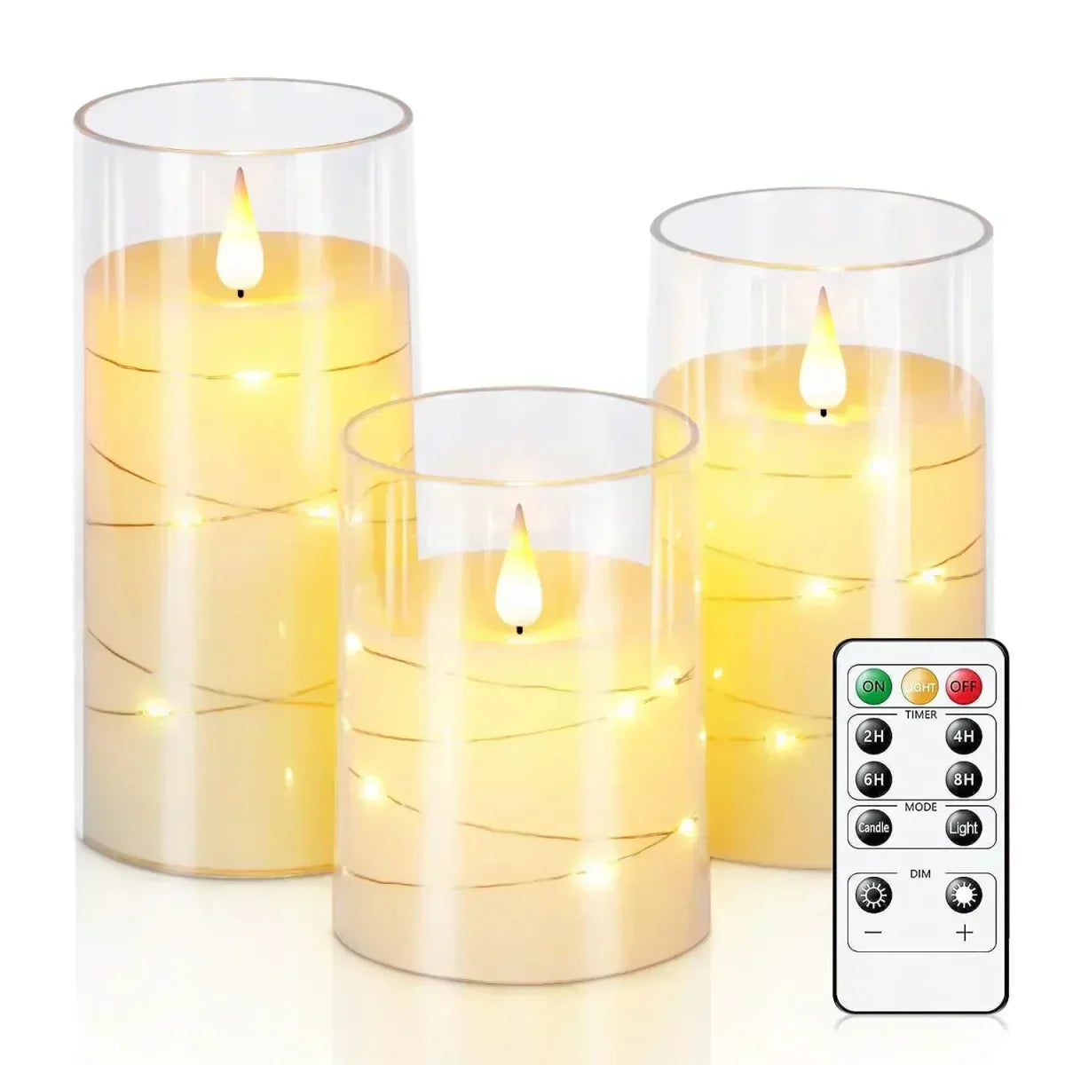 LED Candles – Realistic Flame Effect Decorative Lights for Home Decor