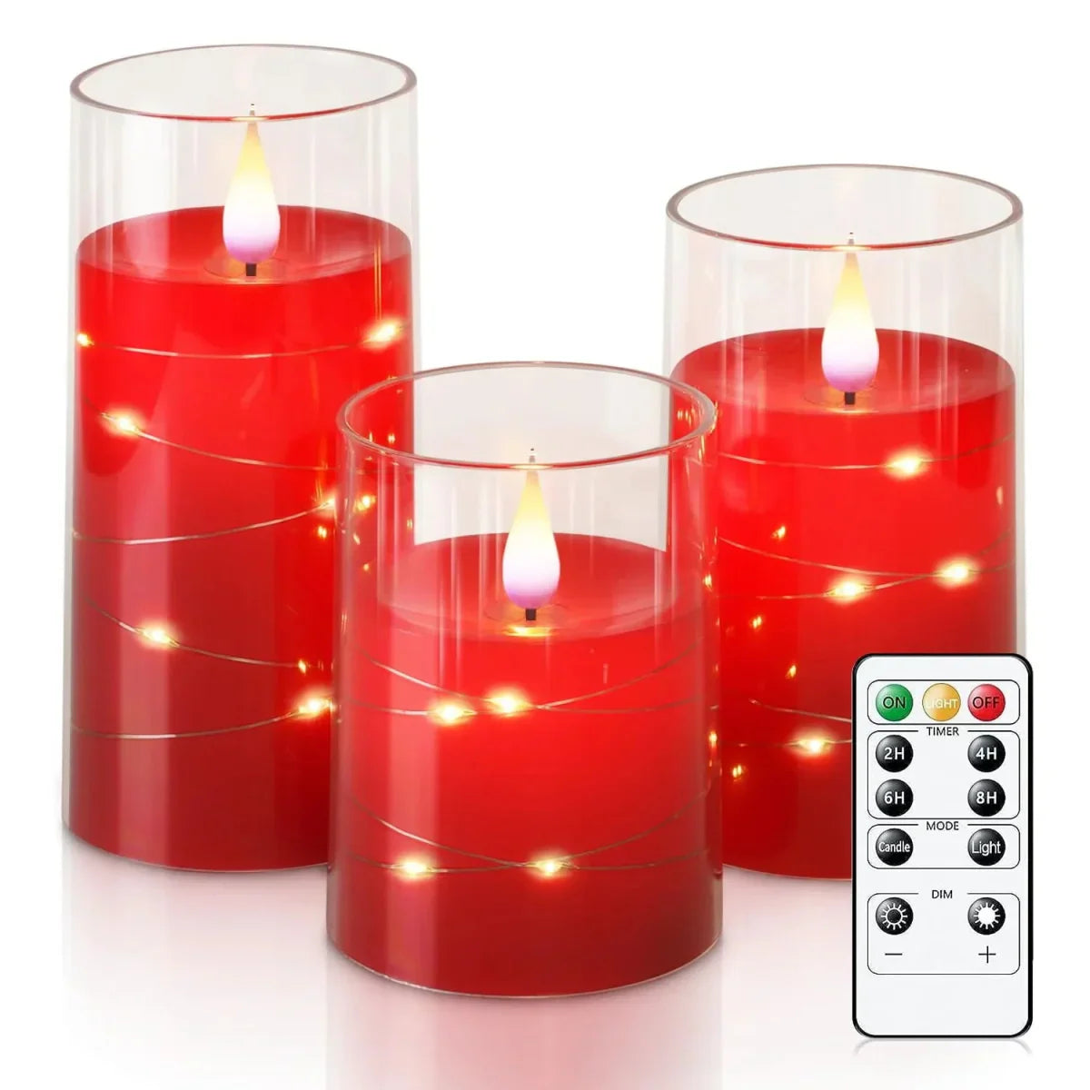 LED Tea Lights Realistic Flame-Free Candles for Home and Office Decor