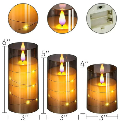 LED Candles – Realistic Flame Effect Decorative Lights for Home Decor