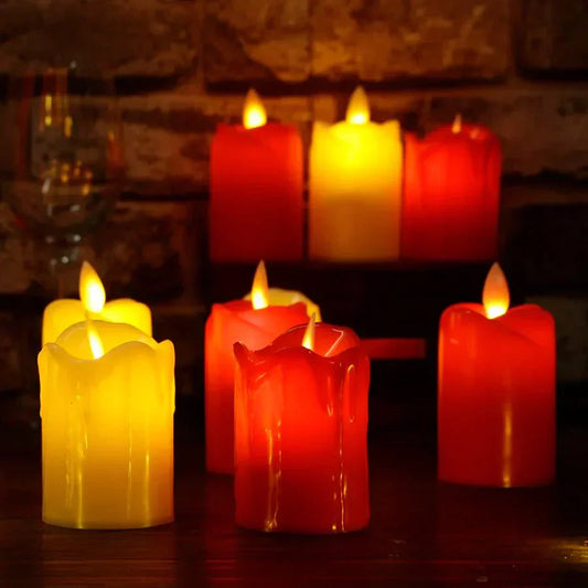 Flameless LED Candles – Elegant Indoor Decor for Birthday Parties & Events