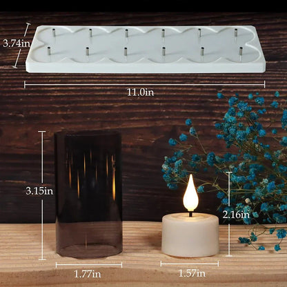 Flameless Flickering Candles for Home Decor and Relaxation Ambiance