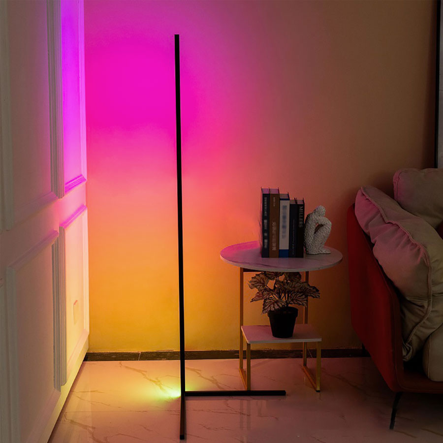 Sustainable LED Floor Lamp with Voice Control for Home and Office Use