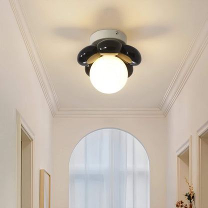 Scandinavian LED Ceiling Light with Floral Design for Home and Office