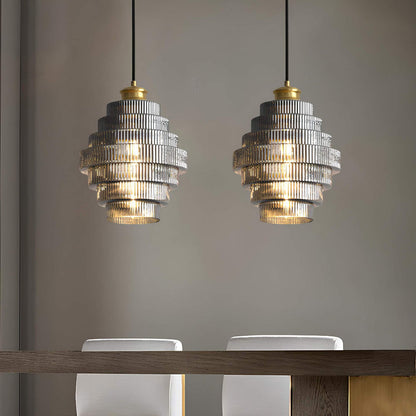 Brass Pendant Light Retro Design for Home and Office Decor