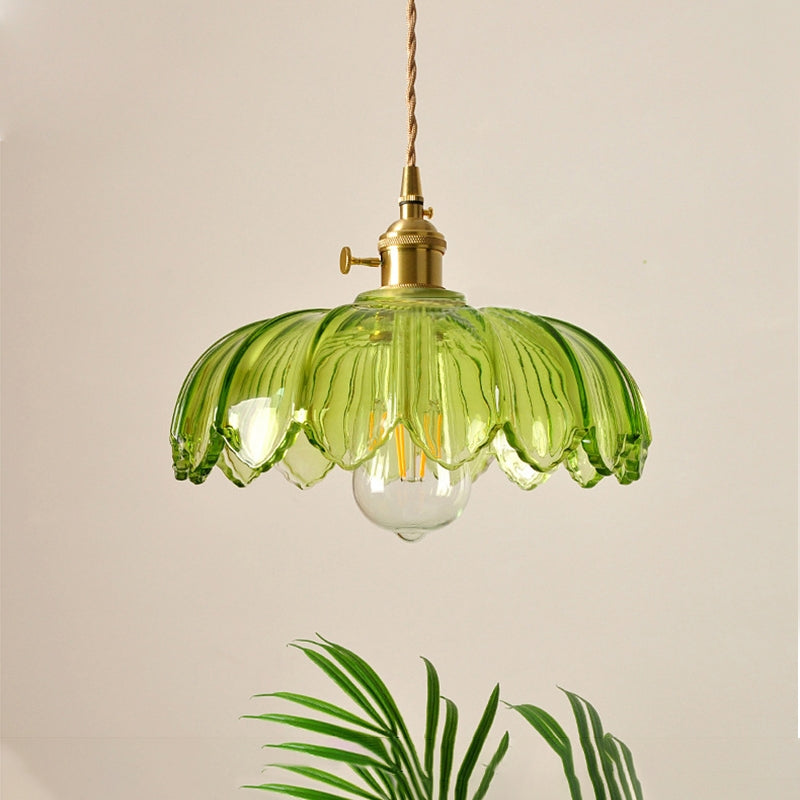 Luxurious Floral Glass Pendant Light for Home and Office Decor