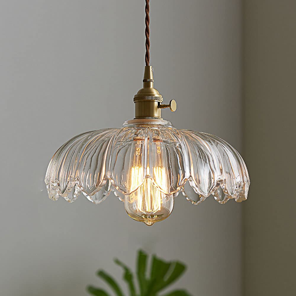 Luxurious Floral Glass Pendant Light for Home and Office Decor