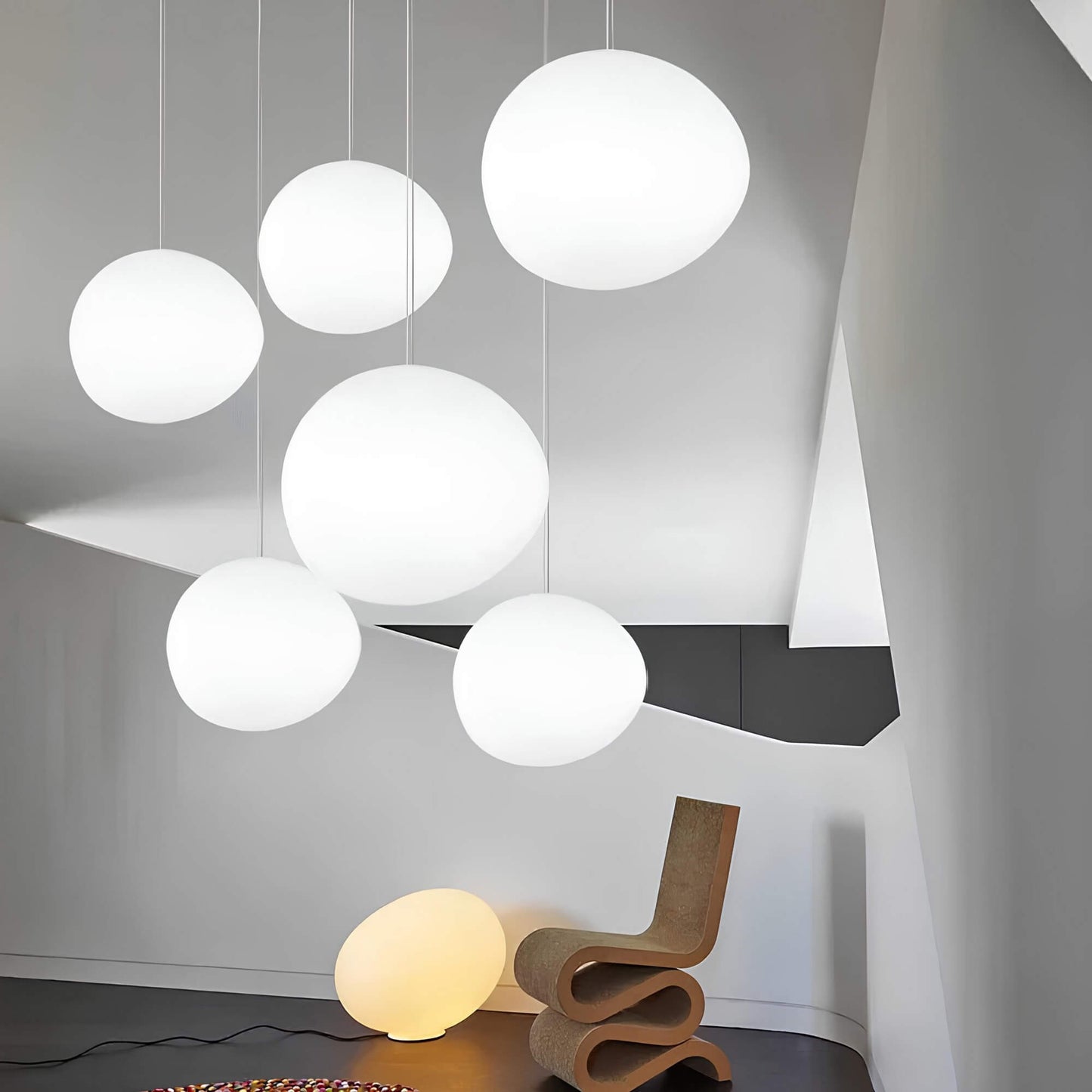 Modern Round Pendant Light for Home and Office - Stylish Ceiling Fixture