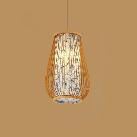 Bamboo Pendant Light for Tea Rooms | Elegant Home Lighting Fixture