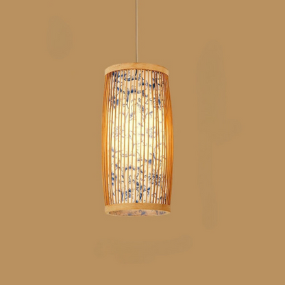 Bamboo Pendant Light for Tea Rooms | Elegant Home Lighting Fixture