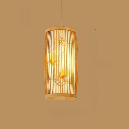 Bamboo Pendant Light for Tea Rooms | Elegant Home Lighting Fixture