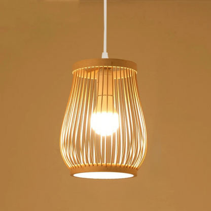 Bamboo Pendant Light for Tea Rooms | Elegant Home Lighting Fixture