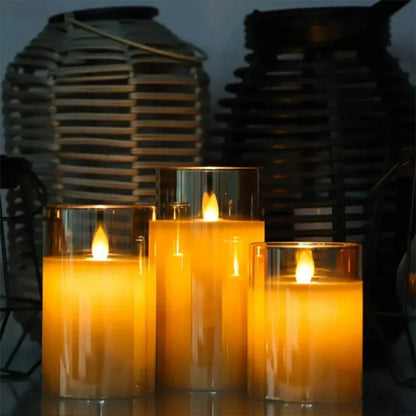 Flickering LED Candles Set for Home Decor - Realistic & Safe Lighting