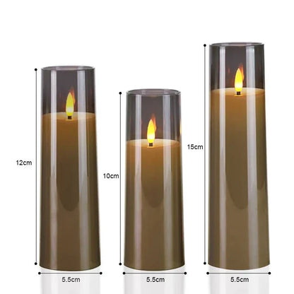 Flickering LED Candles Set for Home Decor - Realistic & Safe Lighting