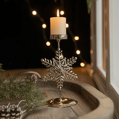 Tealight Candle Holder – Christmas Star Tree Decor for Festive Indoor Lighting