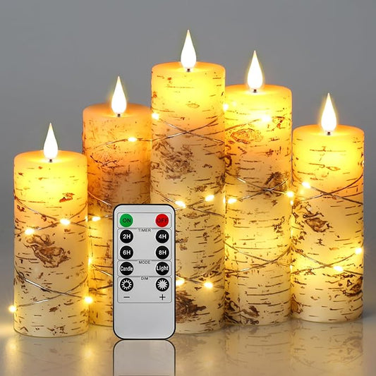 LED Candles Battery Operated – Realistic Flame Home Decor for Events