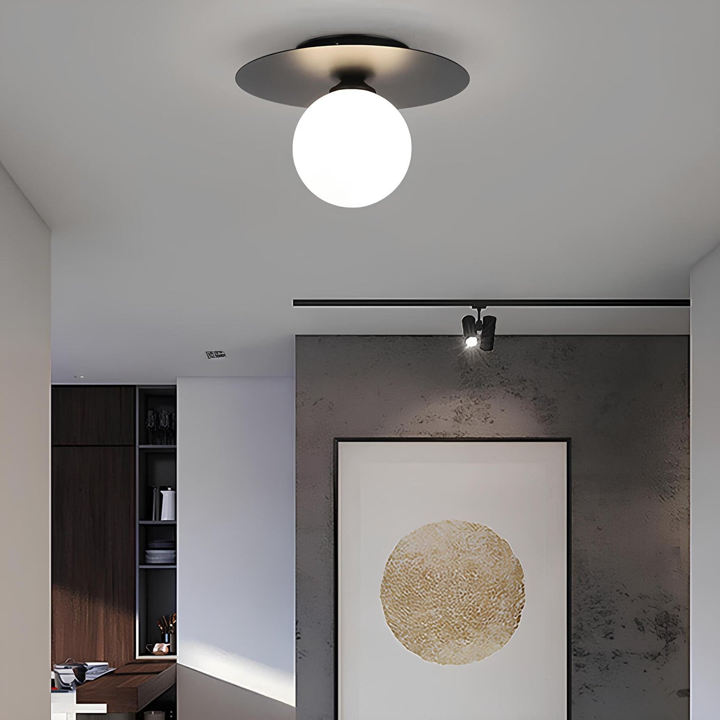 Timeless Golden LED Ceiling Light for Home and Office Decor