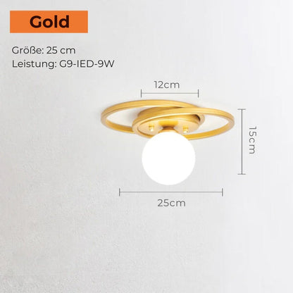 Timeless Golden LED Ceiling Light for Home and Office Decor