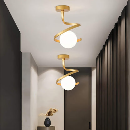 Dimmable LED Ceiling Light | Modern Spiral Design for Home & Office