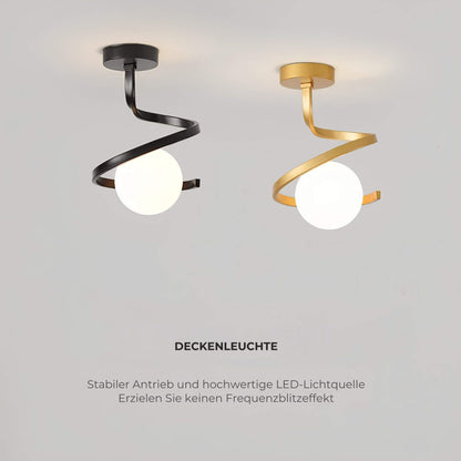 Dimmable LED Ceiling Light | Modern Spiral Design for Home & Office