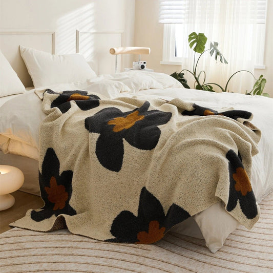 Floral Soft Blanket for Cozy Comfort at Home or Office