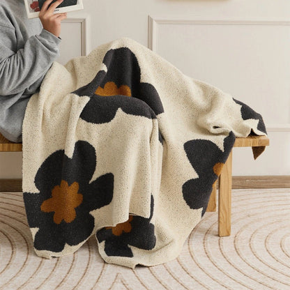 Floral Soft Blanket for Cozy Comfort at Home or Office