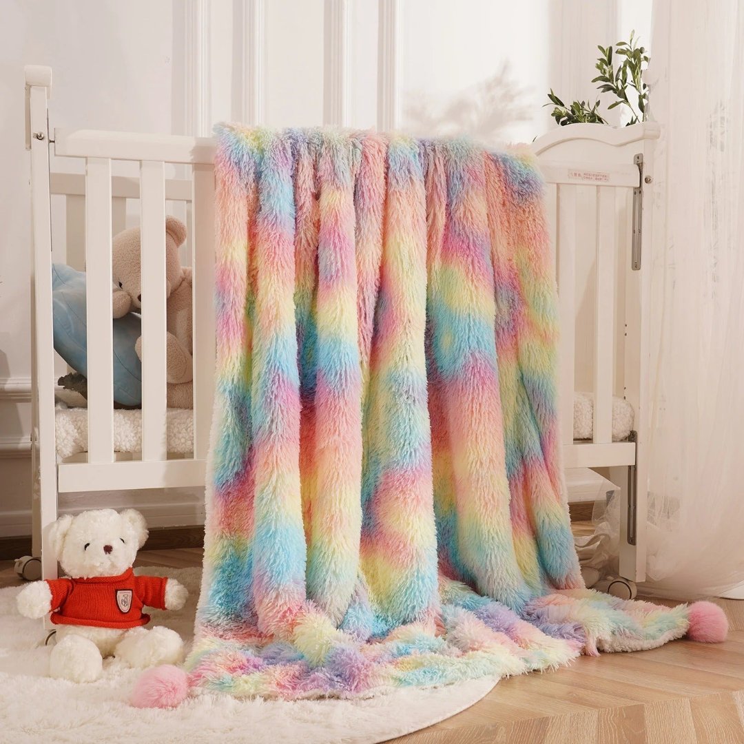 Plush Blanket for Cozy Comfort at Home or Office - Soft and Vibrant Design