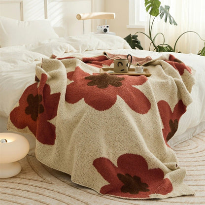 Floral Soft Blanket for Cozy Comfort at Home or Office