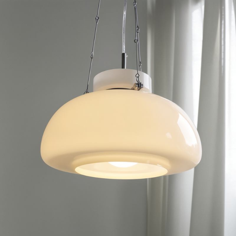 Pendant Light for Stylish Interiors - Modern Milky Glass Design for Home and Office