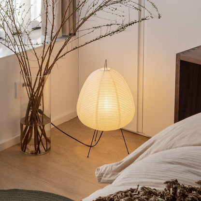 Japanese Rice Paper Floor Lamp for Cozy Home and Office Lighting