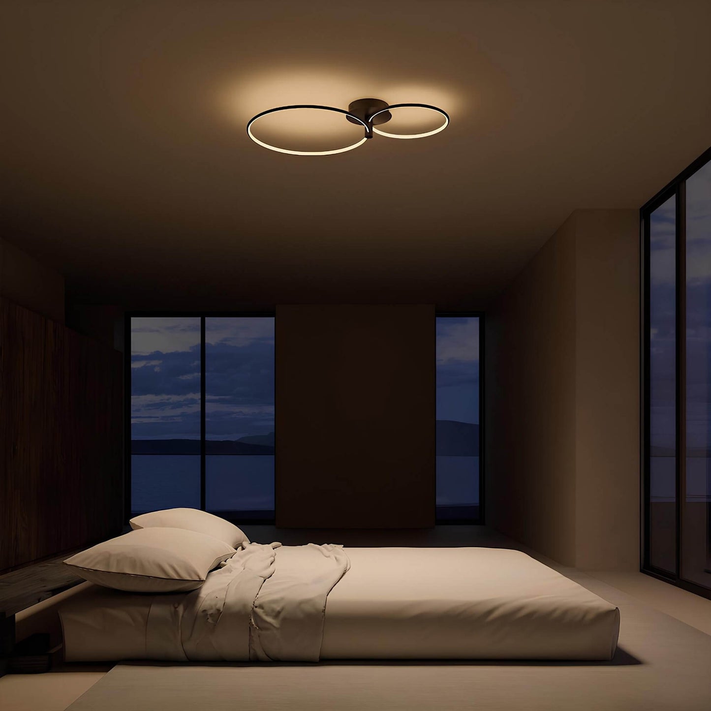 LED Ceiling Light with Dimming Function for Modern Home and Office Use