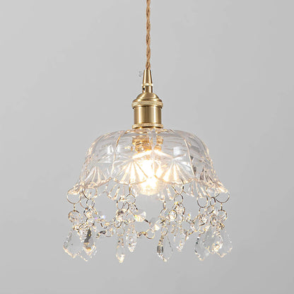 Modern Glass Crystal Ceiling Light for Elegant Home and Office Spaces