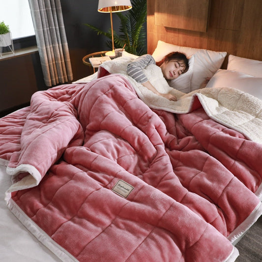 Cozy Reversible Blanket – Soft Throw for Home Office Comfort & Warmth