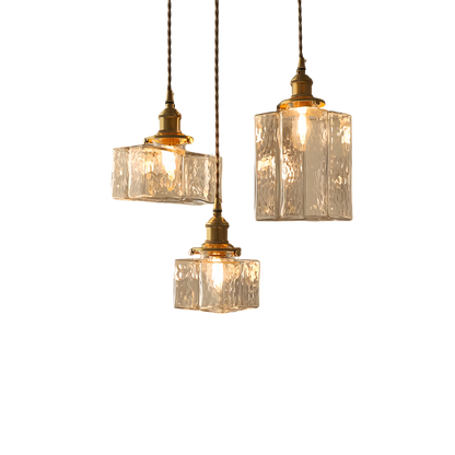 Retro Glass Pendant Light for Home and Office Decor, Stylish Illumination