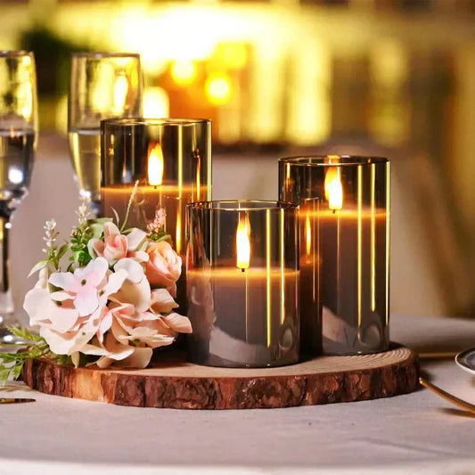 Decorative Candles for Home – Elegant Safe Flameless Candles for Office Decor