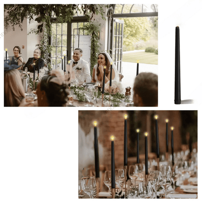 LED Candles for Halloween – Black Decorative Pointed Party & Wedding Lights