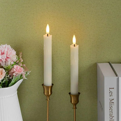 Flameless LED Candles - Realistic 3D Design for Home and Office Decor