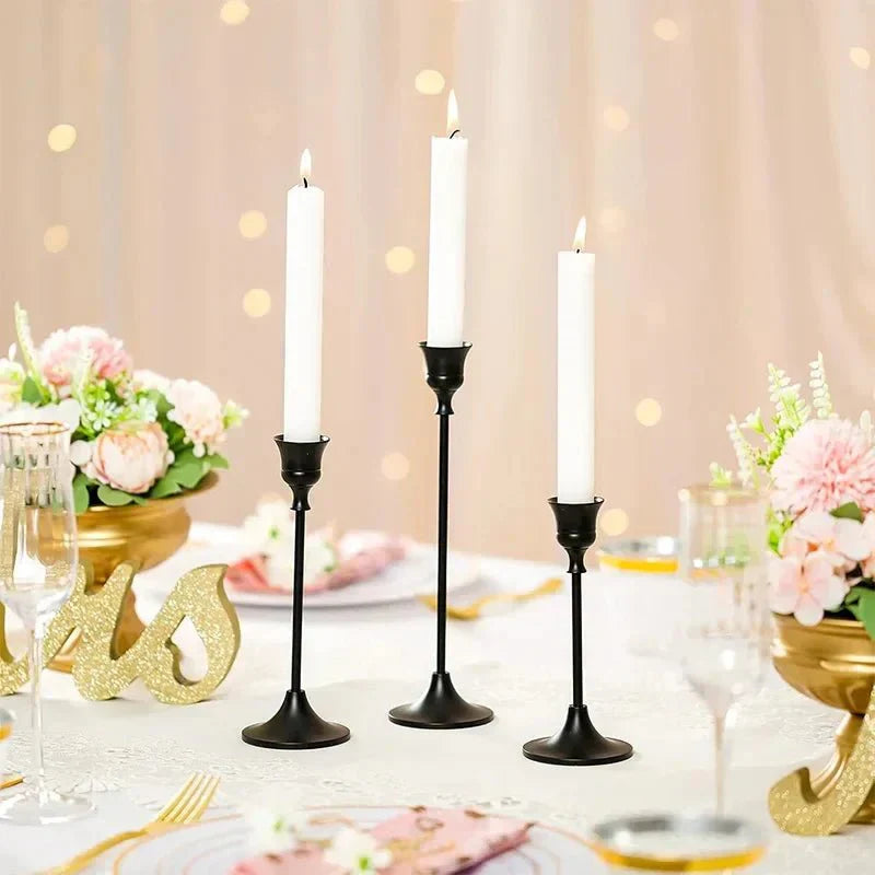 Golden Candle Holders for Romantic Home Decor and Elegant Ambiance