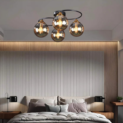 Round LED Ceiling Light for Modern Living Room, Energy-Efficient Design