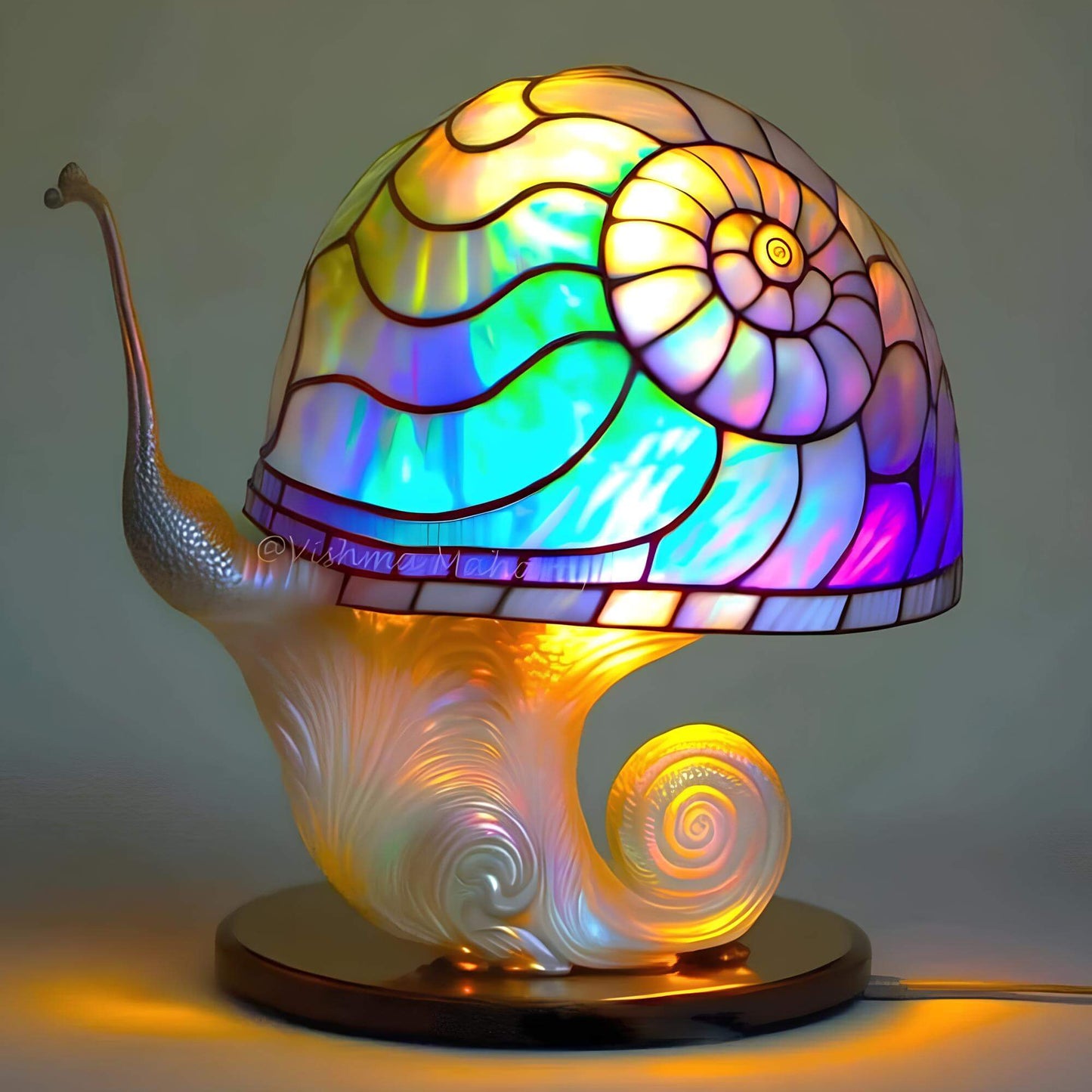 Stained Glass Table Lamp for Home Decor - Fantasy Style Lighting