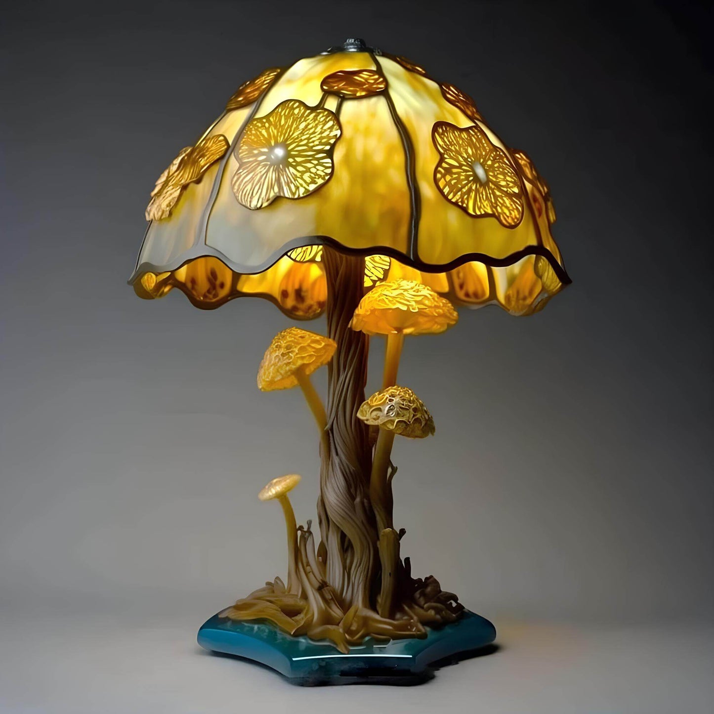 Stained Glass Table Lamp for Home Decor - Fantasy Style Lighting